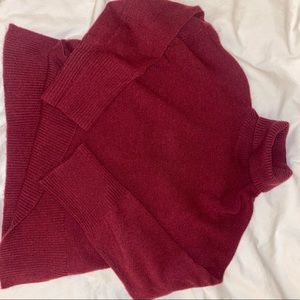 Soft Maroon J Crew Turtle Neck